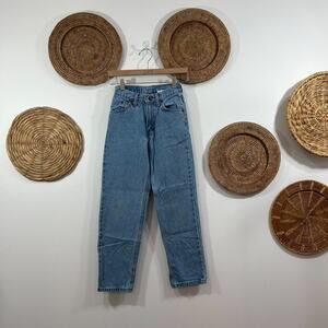 Vintage Y2K 90s Brittania Jeans Straight Leg High Waist High Rise Mom Jean 24